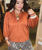 Autumn Glow Pullover Top