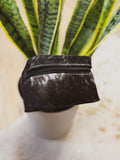 Small B&W Checkered Black Cowhide Jewelry Box