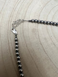 4mm Sterling Pearl choker with spiny oyster