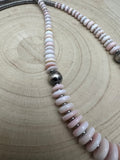 Pink Conch Graduated Necklace - 23 inch