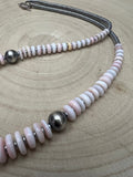 Pink Conch Graduated Necklace - 23 inch