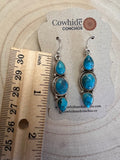Kingman Turquoise Dangle Earrings by Hada