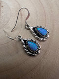Theresa Smith Navajo Handmade Opal Earrings
