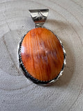 Ernest Hawthorne Spiny Oyster & Sterling Silver Pendant