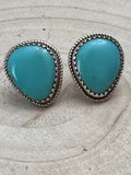 Ernest Hawthorne Turquoise & Sterling Silver Earrings