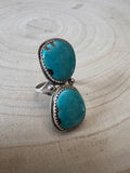Ernest Hawthorne Turquoise & Sterling Silver Ring - Size 7