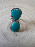 Ernest Hawthorne Turquoise & Sterling Silver Ring - Size 7