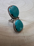 Ernest Hawthorne Turquoise & Sterling Silver Ring - Size 7