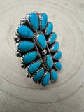 Eunise Wilson Turquoise & Sterling Silver Ring Size 8