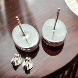 Genuine Thunder Creek Turquoise Post Earrings - 10 x 14 mm