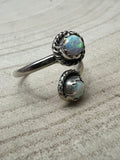 Janice Spencer Navajo Handmade Opal Adjustable Ring