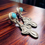 Judy Largo Turquoise & Sterling Silver Earrings