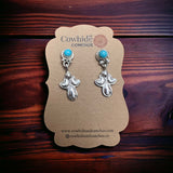Judy Largo Turquoise & Sterling Silver Earrings