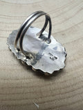 Juliana William Navajo Handmade White Buffalo RIng - Size 9.5