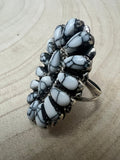 Juliana William Navajo Handmade White Buffalo RIng - Size 9.5