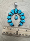 Kathleen Livingston Turquoise & Sterling Silver Naja Pendant