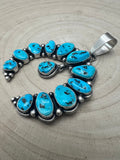 Kathleen Livingston Turquoise & Sterling Silver Naja Pendant