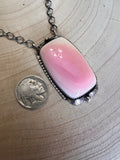 Large Pink Conch on Sterling Silver Necklace by Tia Long - 18 inch