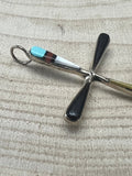 Lynette Bowannie Multi-Stone Inlay Cross Pendant