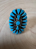 Merlinda Chavez Turquoise & Sterling Silver Ring - Size 9