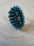 Merlinda Chavez Turquoise & Sterling Silver Ring - Size 9