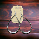 Pink shell earrings and Sterling Pearls