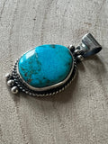 Rena Begay Turquoise & Sterling Silver Pendant
