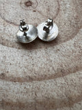 Simple Sterling Silver Button Post Earrings - 10mm