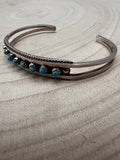 Susie Livingston Turquoise & Sterling Silver Bracelet