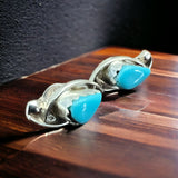 Turquoise & Sterling Silver Earrings by Lloyd Kanesta