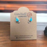 Turquoise & Sterling Silver Earrings by Lloyd Kanesta
