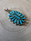 Vera Hallusewa Turquoise & Sterling Silver Pendant
