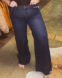 Backroad Blues Mid Rise Trouser Denim