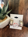 Sterling Silver Half Hoop Earrings