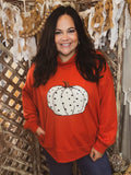 Cozy Pumpkin Mock Neck Sweatshirt