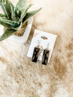 Black Bar Earrings