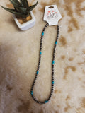 20in Turq Pop Navajo Pearl Necklace