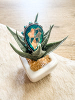 Turq Teardrop Ring
