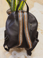 Black Checkered Backpack