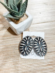 Large Bubble Concho Stud Earrings