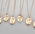 Birthday Month Flower Necklace