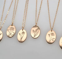 Birthday Month Flower Necklace