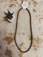 32in Thin Disc Navajo Pearl Necklace