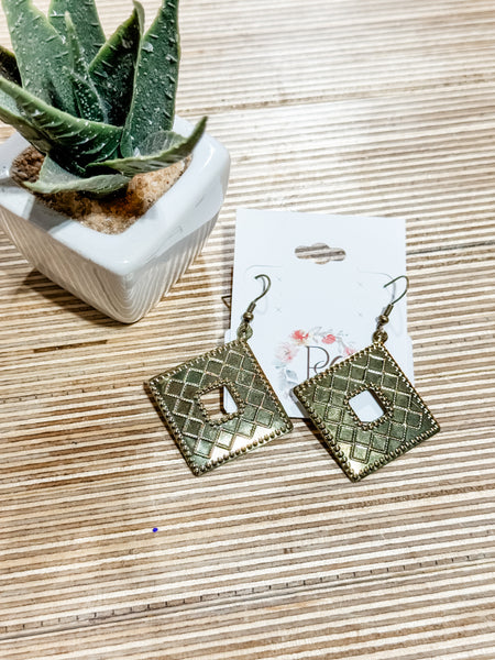 Gold Diamond Earrings