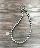 Handmade 24" Cylindrical Navajo Bead Necklace