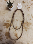 8mm 56in Navajo Pearl Necklace