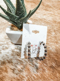 Silver Bubble Hoop Earrings