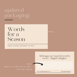 Blessed Calligraphy Temp Tattoo | Skin and Hat Tattoo