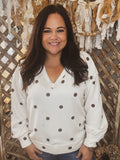 Cocoa Dot Top