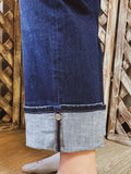 Raven Inseam Snap High rise Denim